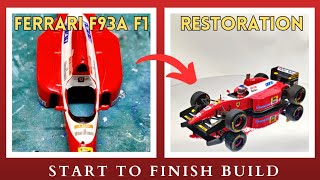 RESTORATION Ferrari F1 F93A 143 Scale Model  Jean Alesi [upl. by Sucramel]