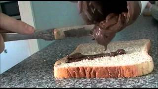 how to spread nutella on bread [upl. by Jacinda]