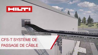 Système de passage de câbles Hilti CFST  Solutions détanchéité universelles pour les câbles [upl. by Yonatan329]