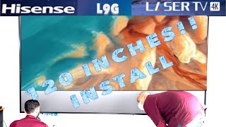 Hisense L9G 120 inch Wall Install  HERVEs WORLD Episode 536 [upl. by Montana174]