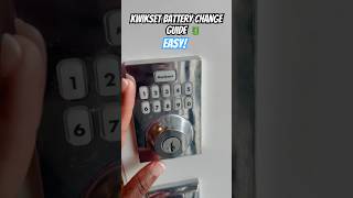 How to Easily Change Your Kwikset Door Lock Battery  Quick Guide [upl. by Zacek]