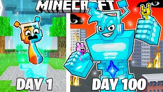 I Survived 100 Days as a DIAMOND SPRUNKI in Minecraft [upl. by Ennairac]