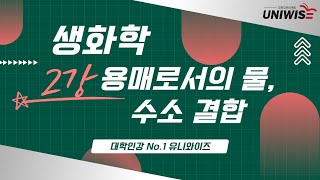 생화학 22 ㅣ 2강 용매로서의 물 수소 결합 5분 미리보기 👉 유니와이즈 대학인강 [upl. by Bowden581]