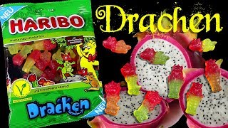 Haribo ® Drachen  Unpacking amp Geschmackstest mit Drachenfrucht Geschmack [upl. by Caterina163]