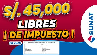 🔴COMO Solicitar Suspensión de Cuarta Categoría 2024  SUNAT [upl. by Trenton34]