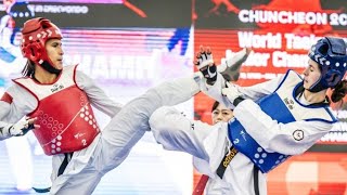 FINAL W 55kg MAR Amina Dahhaoui amp AIN Aminat Ramazanova worldtaekwondo [upl. by Skiest]