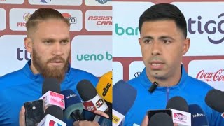 Declaraciones de Isidro Pitta y Blas Riveros previo al partido contra Uruguay [upl. by Alyda]