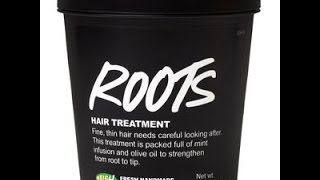 My reivew and demo of the Lush Roots pre shampoo scalp treatment on relaxed hair [upl. by Akcimat]