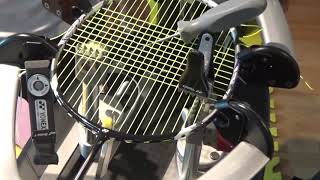 sTRINHgs Yonex ArcSaber 5 Badminton Racket Stringing [upl. by Ashti520]