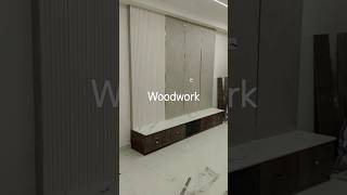 All carpenter works TV unit wardrobe viralvideo carpentar interiordesign [upl. by Acirdna]