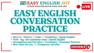 Easy English Conversation Practice  English Class [upl. by Philcox]