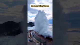 Scary Huge Tsunami CGI attack 67 eye witnesses tsunami scene waves city sea shorts speed [upl. by Samanthia]