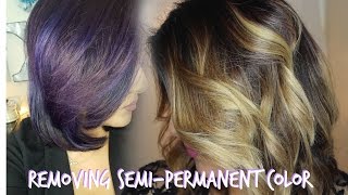 Removing semi permanent color  how I toned my hair [upl. by Asiilanna]