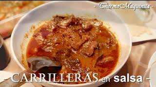 RECETA de CARRILLADA de CERDO en SALSA SUPER TIERNA MUY FACIL 🐷 🍷 [upl. by Ecinerev566]