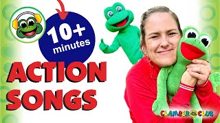 Kids Action Songs Best movement and dance songs for kids [upl. by Pattison]