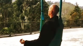 Sunrise Swing Aerial Yoga Meditation With Inversion Finish  Michael Sands Yoga is live [upl. by Reg]