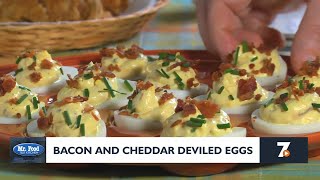 Mr Food Bacon and Cheddar Deviled Eggs 8202024 [upl. by Parshall]