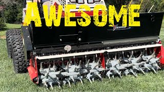 Fescue Lawn Aerification And Overseeding [upl. by Attah386]