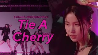 R U NEXT 아 유 넥스트  Tie A Cherry  Line Distribution SEOYEONs TEAM [upl. by Hrutkay]