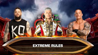 WWE2K24 Cody Rhodes vs Kevin Owen Vs Randy Orton  Extreme Rules Match  PS5 Gameplay [upl. by Aveline439]