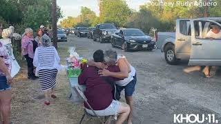 Teacher wounded in Uvalde mass shooting returns home to welcome parade [upl. by Aleet766]