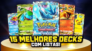 15 MELHORES Decks do Pokémon TCG Pocket com Listas Atualizadas [upl. by Amron645]