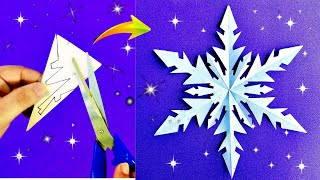 Como Hacer COPOS DE NIEVE DE PAPEL 01 Muy Fácil de Hacer PASO A PASO ❄️ Christmas Paper Snowflakes [upl. by Tol]