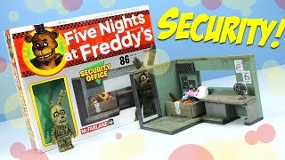 Five Nights at Freddys 3 Security Office with Springtrap McFarlane Construction Sets [upl. by Elocel17]