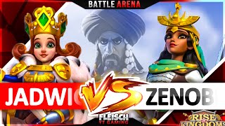 BattleArena Jadwiga  Saladin VS Zenobia part1  Rise of Kingdoms ROK Fleisch [upl. by Elcin]