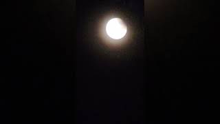 Partial Lunar Eclipse on September 182024 shortvideo supermoon lunarphases eclipse [upl. by Supen130]