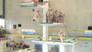 Diving at the Mayflower swimming pool in Plymouth Devon [upl. by Irrac]