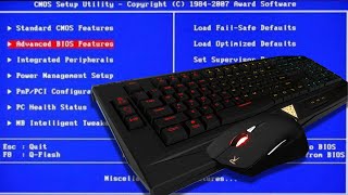 Como fazer para reconhecer teclado e mouse USB durante formatação dentro da BIOS [upl. by Ycnaf]