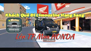 MINIBUS SIMULATOR VIETNAM  CHUYẾN ĐƯA KHÁCH QUÊ LÊN TP VINH MUA XE HONDA 4  BAZANHYOUTUBE [upl. by Rokach677]