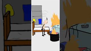 Housse burning animation cartoon memes comedy funny [upl. by Kinna]