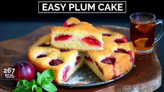 Easy plum cake recipe  Coffee tea cake with plums  Plum torte  Tart with plums  كيكة الفواكه [upl. by Thursby]