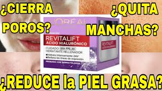 LOREAL REVITALIFT ACIDO HIALURONICO  como usar crema hidratante para la cara ES LA MEJOR [upl. by Cooperstein]