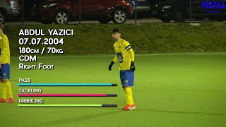 Abdul Yazici  18 years old defensive midfield I Pespila [upl. by Vincelette378]