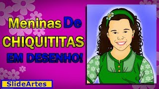 Meninas De Chiquititas Em Desenho  SlideArtes Kids 01 [upl. by Ahsinej626]