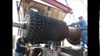 Remocion de Rotor Gas Turbine Rotor Removal frame 5 [upl. by Alano487]