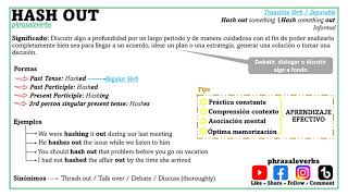 Phrasal Verb Hash out [upl. by Acirtal]