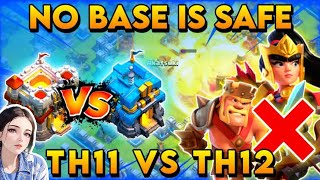 Th11 vs TH12 Attack Strategy  Th11 to TH12 Attack Strategy Without Heroes  TH12 Electro  Hydra [upl. by Scevour463]