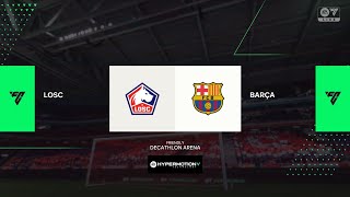 EA Sports FC 25  Online Season Match Gameplay 6 LOSC Lille FRA Vs FC Barcelona ESP [upl. by Adnimra]