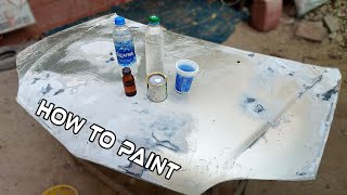 How To Paint A Car HoodBonnet DIY Auto Body Repainting [upl. by Anidualc922]