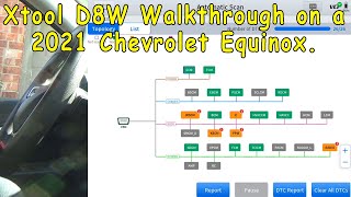 Walkthrough of the Xtool D8W on a 2021 Chevrolet Equinox [upl. by Rutter]