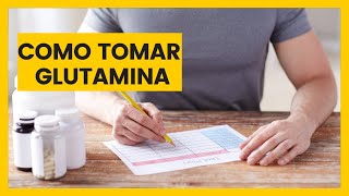 Como Tomar Glutamina Como usar a glutamina [upl. by Aihsercal]