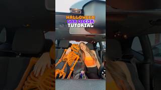 DECORATING MY CAR FOR HALLOWEEN 🎃 Everything I used to make my car spooky halloweendecor [upl. by Nanci]