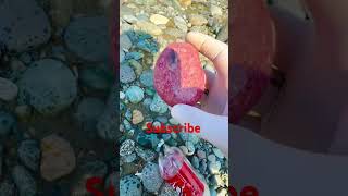 Very expensive stone 💎 crystalstone naturalcrystals metaldetecting seastone [upl. by Faulkner100]