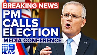 Prime Minister Scott Morrison calls federal election for May 21  9 News Australia [upl. by Henriette]