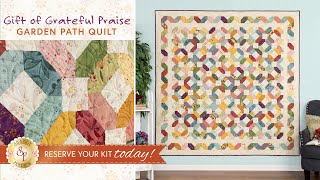 Introducing Garden Path Quilt  Reserve NOW at Shabby Fabrics [upl. by Adien]