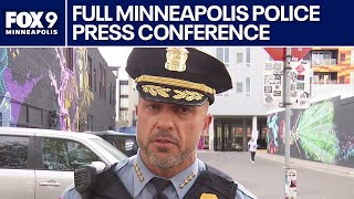 Minneapolis standoff leads to chase Full police press conference [upl. by Annora]